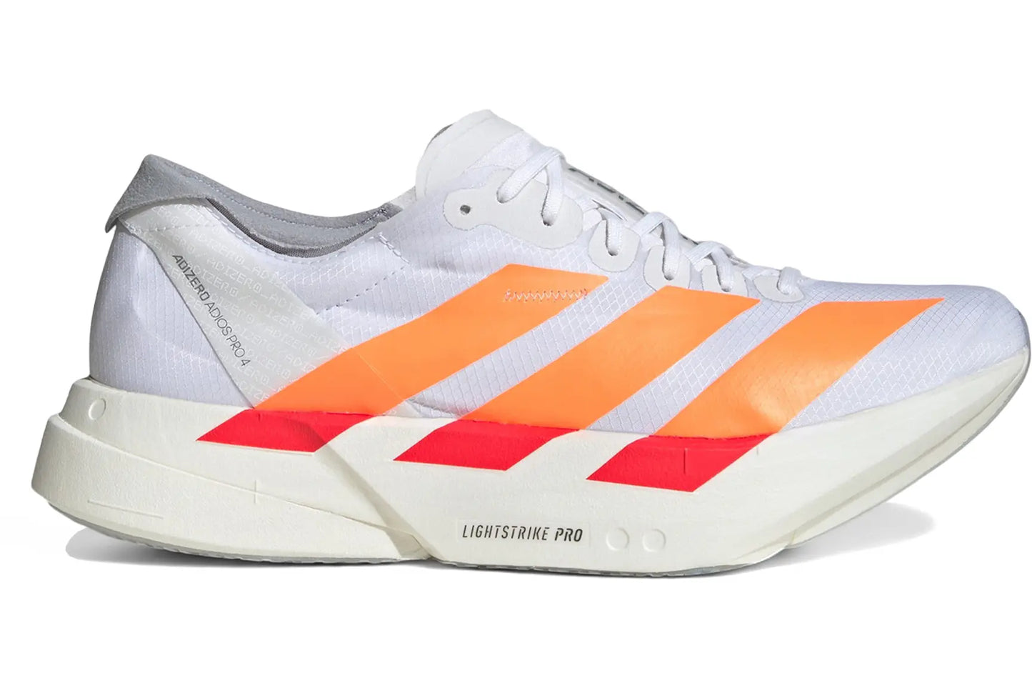 adidas Adizero Adios Pro 4 White Lucid Orange Red