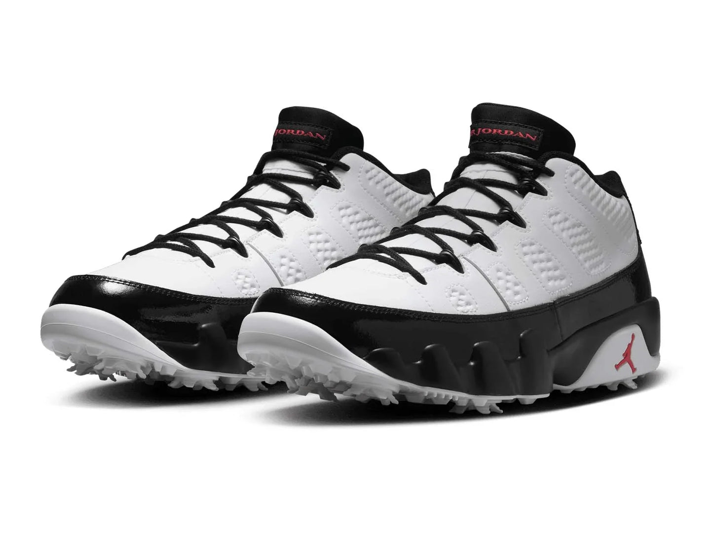 Jordan 9 Retro Low Golf White Black True Red
